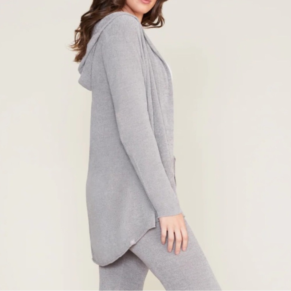 Barefoot Dreams CozyChic Ultra Lite Hooded Cardigan Sweater - Picture 2 of 7